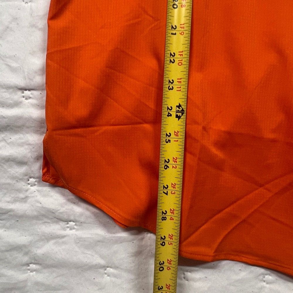 Columbia PFG Auburn Tigers Shirt Mens Large Orange Tamiami II Fishing SS - Picture 8 of 12